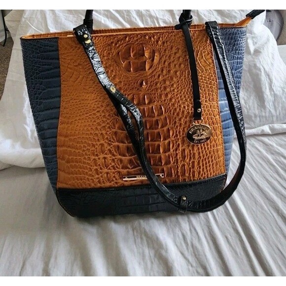 Brahmin Women's Large Leather Tote - Tri-color Boho - Picture 7 of 12